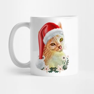 Cat with a hat / Christmas gifts, holiday day gifts Mug